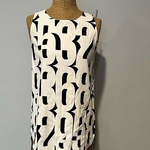 Sportmax Sleeveless Number Print Tunic Top